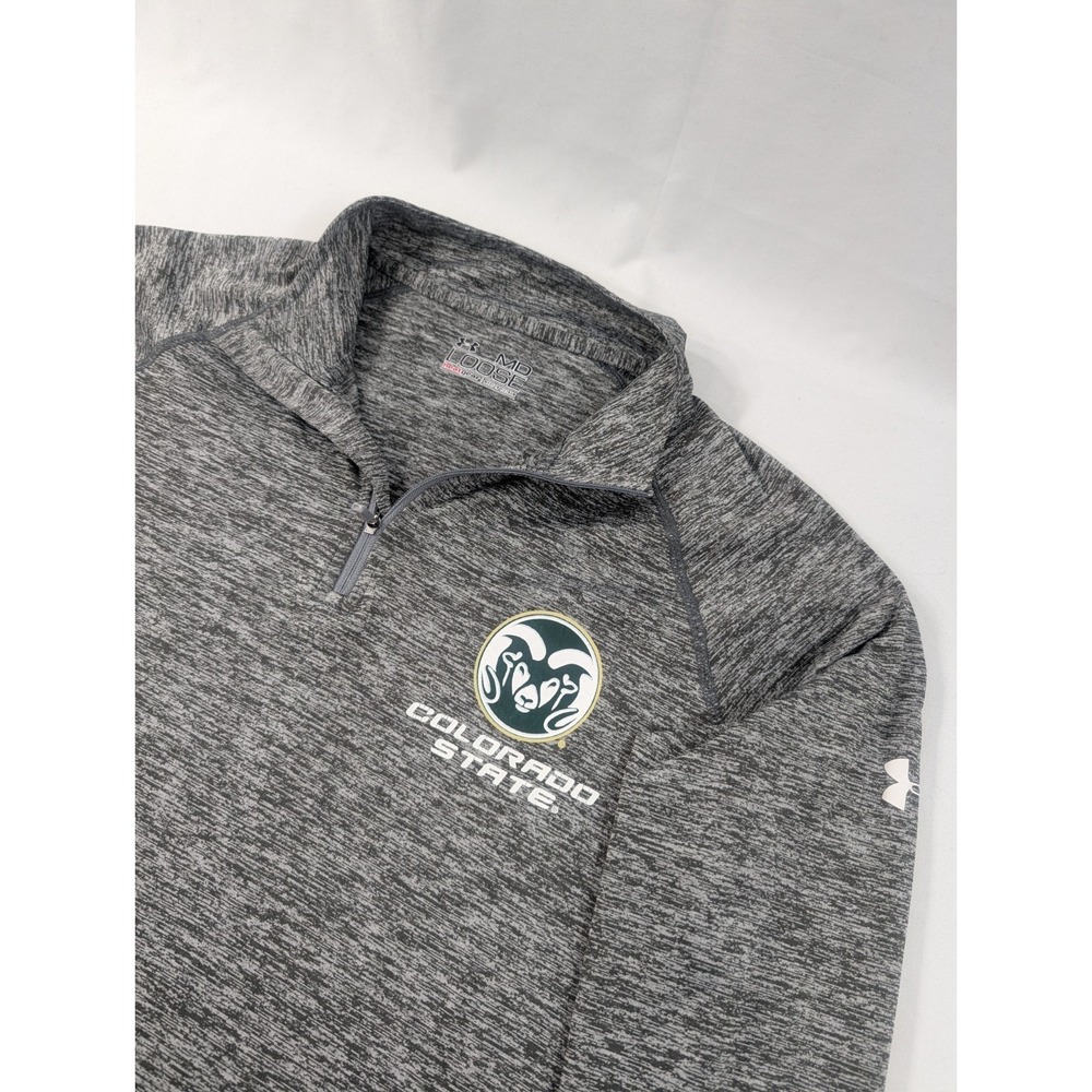 Colorado State‎ Rams Quarter Zip Mens M Gray Long Sleeve NCAA Under Armour Heat